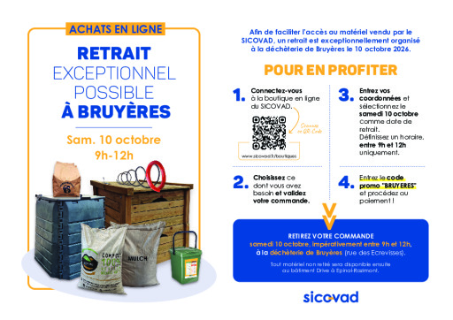 Modalités de retrait à Bruyères